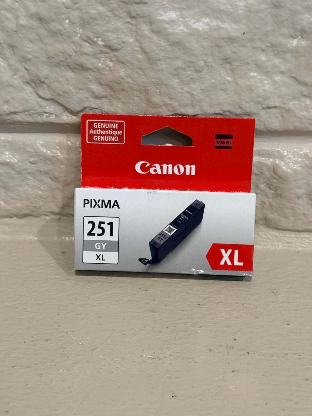 Canon CLI-251XL Gray Genuine Ink Tank New Sealed